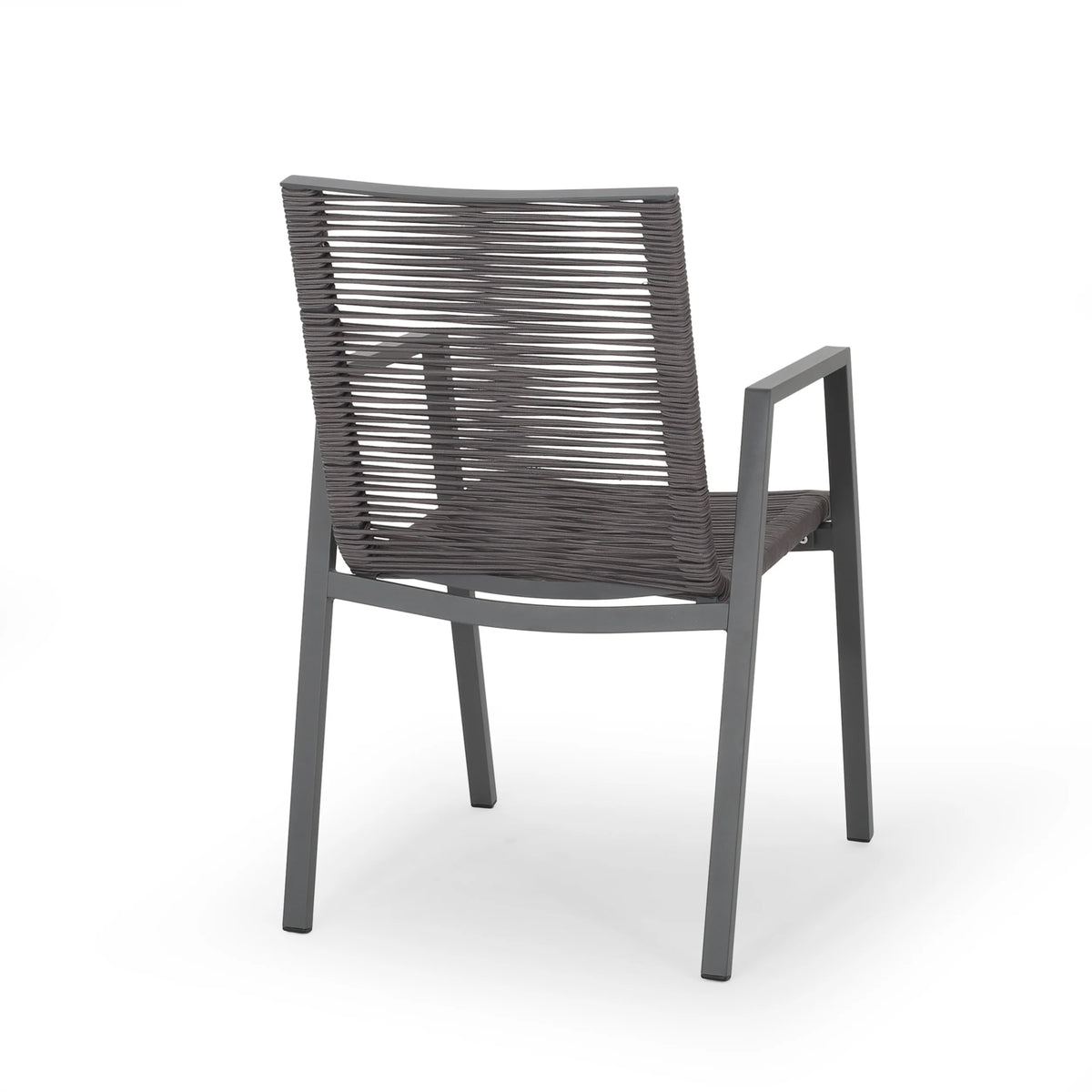 6 Seater Aluminum Dining Set with Tempered Glass Top T441