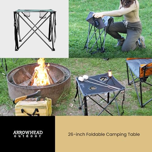 26” Heavy-Duty Portable Folding Camping Table with Carrying Case K362532