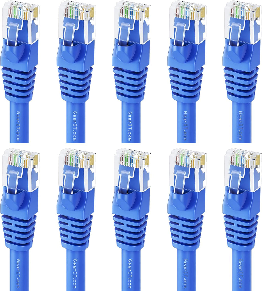 Cat 6 Ethernet Cable 100 ft (5-Pack) Blue F14826