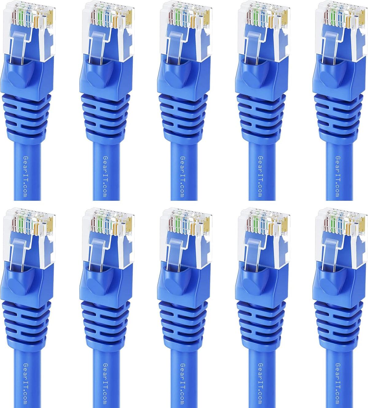 Cat 6 Ethernet Cable 100 ft (5-Pack) Blue F14826