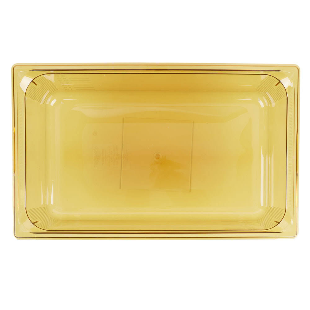 Amber Plastic High-Temperature Food Pan E20984