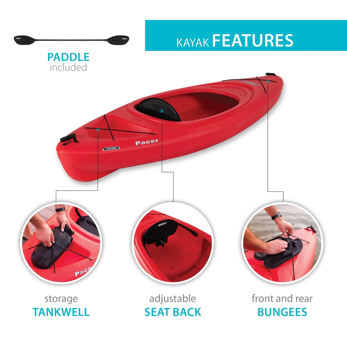 8 ft Sit-Inside Kayak B1541