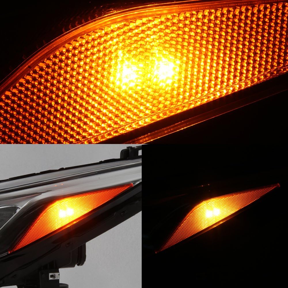 Headlight Driver Pair Left Passenger Side Replacement R480