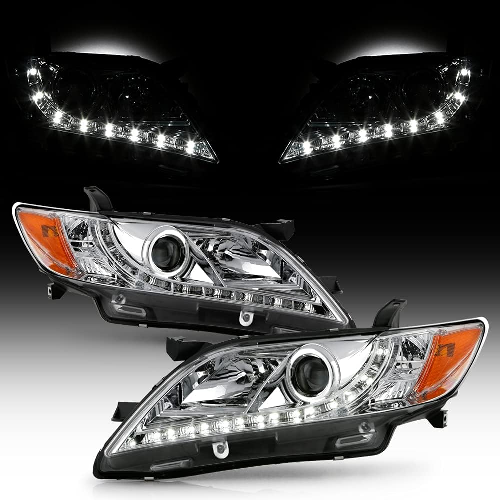 Black Housing Projector Headlights Headlamps Q6660