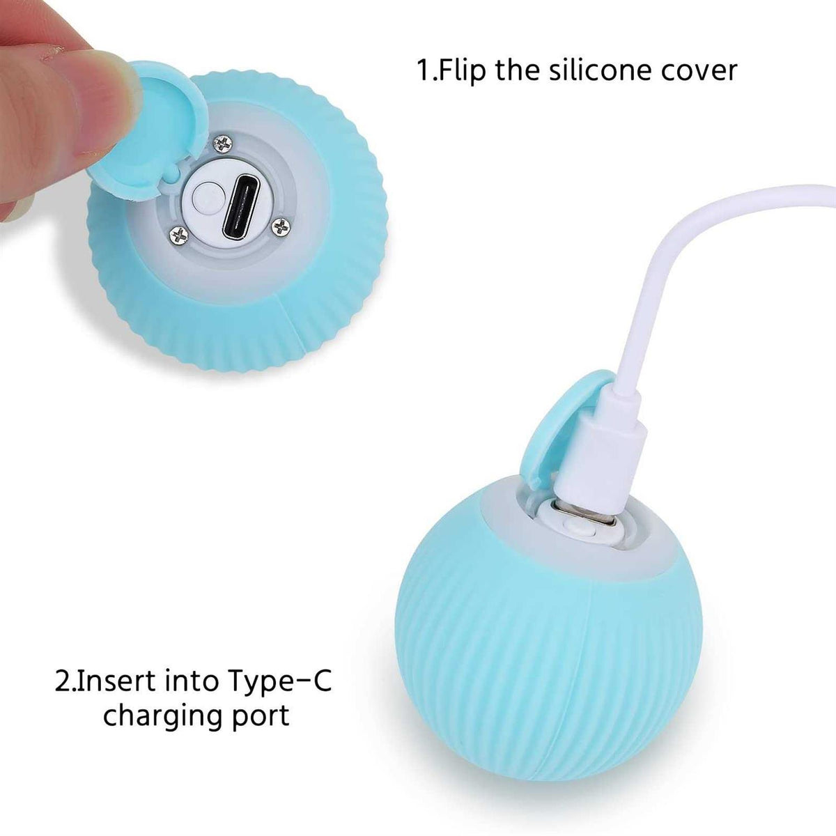 Interactive Cat Toy Ball with LED Light L637559