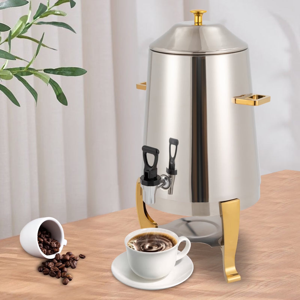 Heatable Stainless Steel Hot Beverage Dispenser with Spigot 13L A828