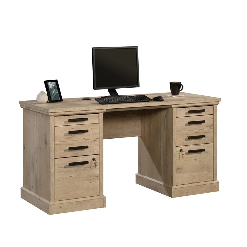 2-Piece Credenza Desk & Filing Cabinet Set B238