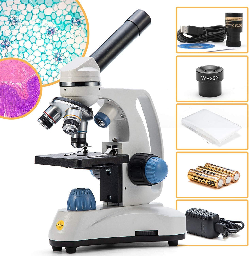 Compound Student Microscope, 40X-1000X, Monocular Head J24667