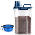 Airtight Pet Food Storage Container with Pour Spout and Measuring Cup J696