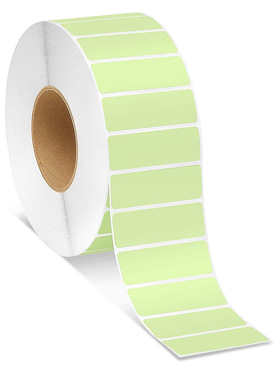 Green Thermal Transfer Labels, 3 x 1 E5528