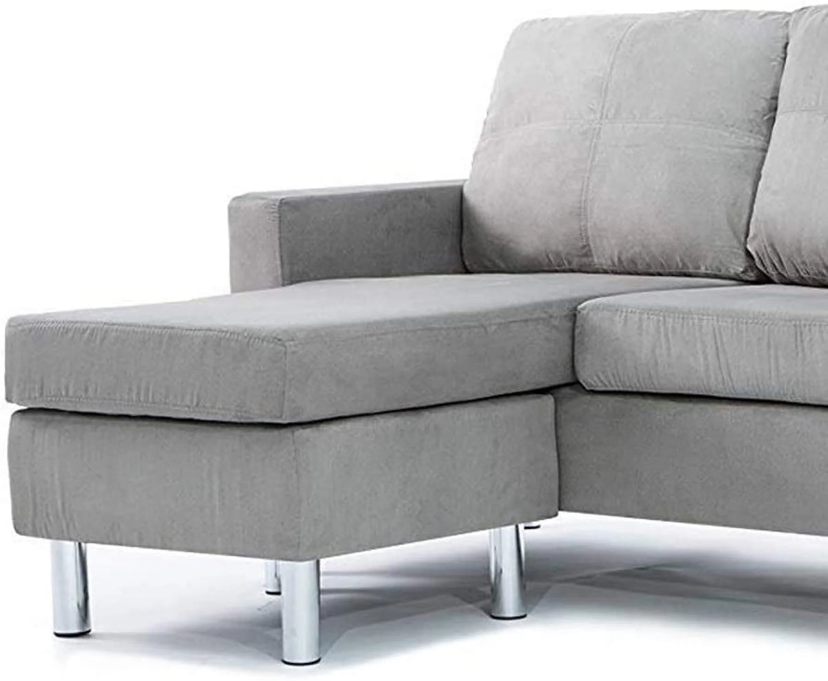 Modern Sectional Sofa Gray B120