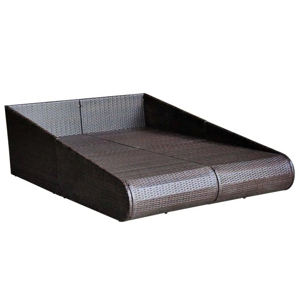 Brown Poly Rattan Daybed A779