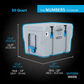 55 Quart High Performance Polyethylene Cooler Q471