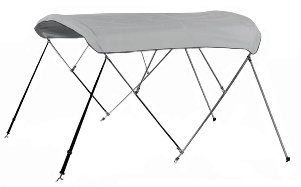 Gray 4 Bow Pontoon Bimini Top Boat Cover S562