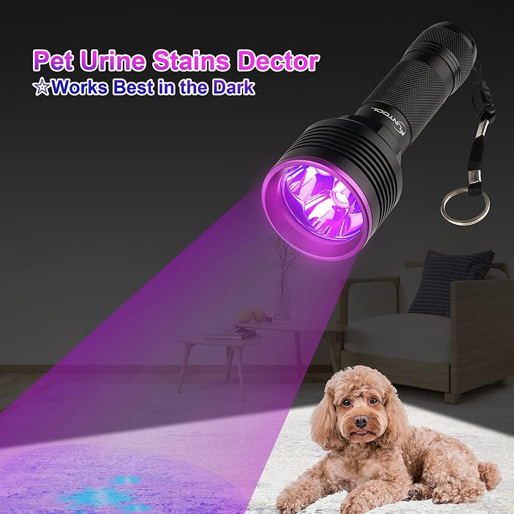 2 Pack Rechargeable UV Flashlight 385-395nm F202023