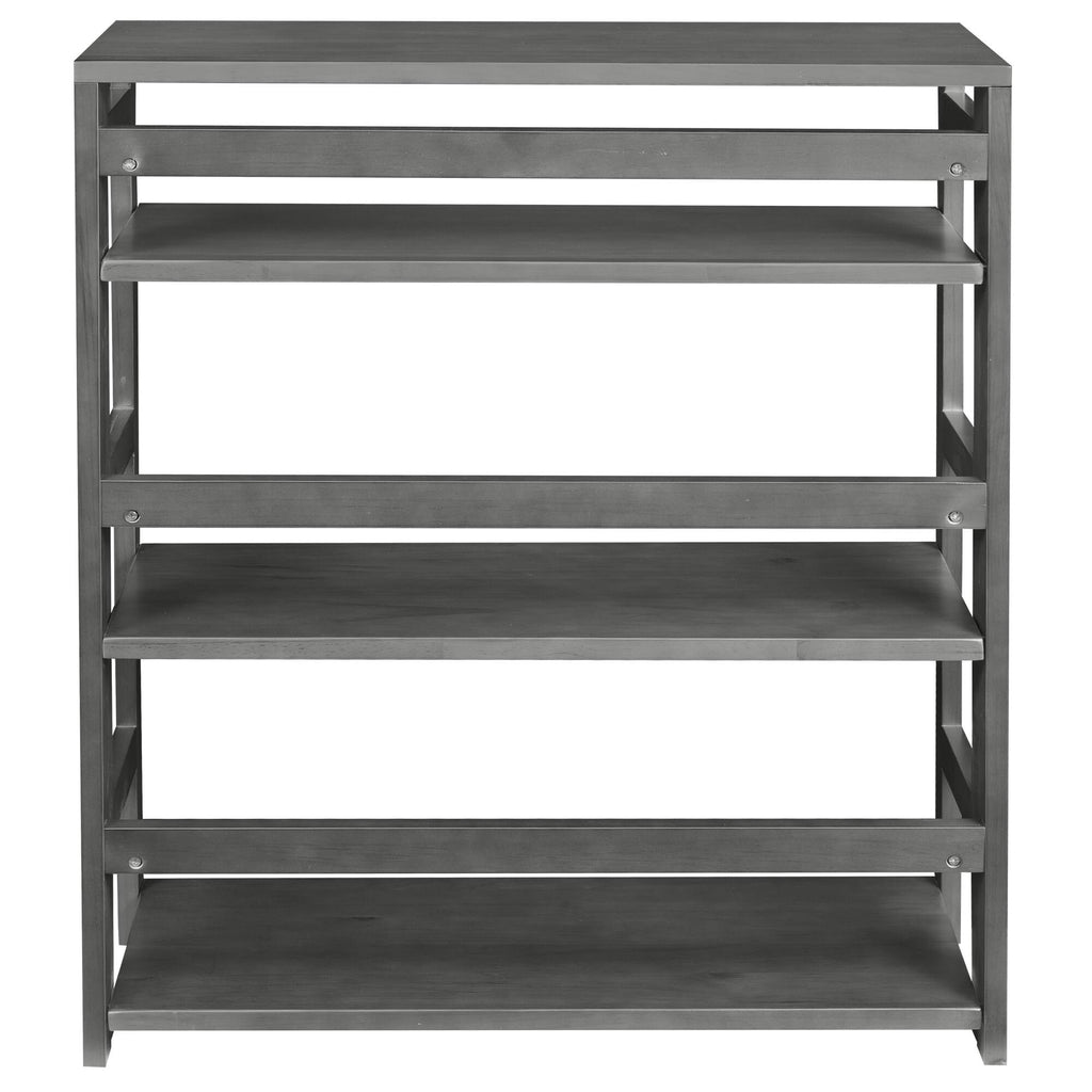 Grey High Folding Bookcase J3374