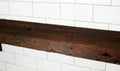 Reclaimed Wood Mantel Shelf with Steel Angle Brackets B14958