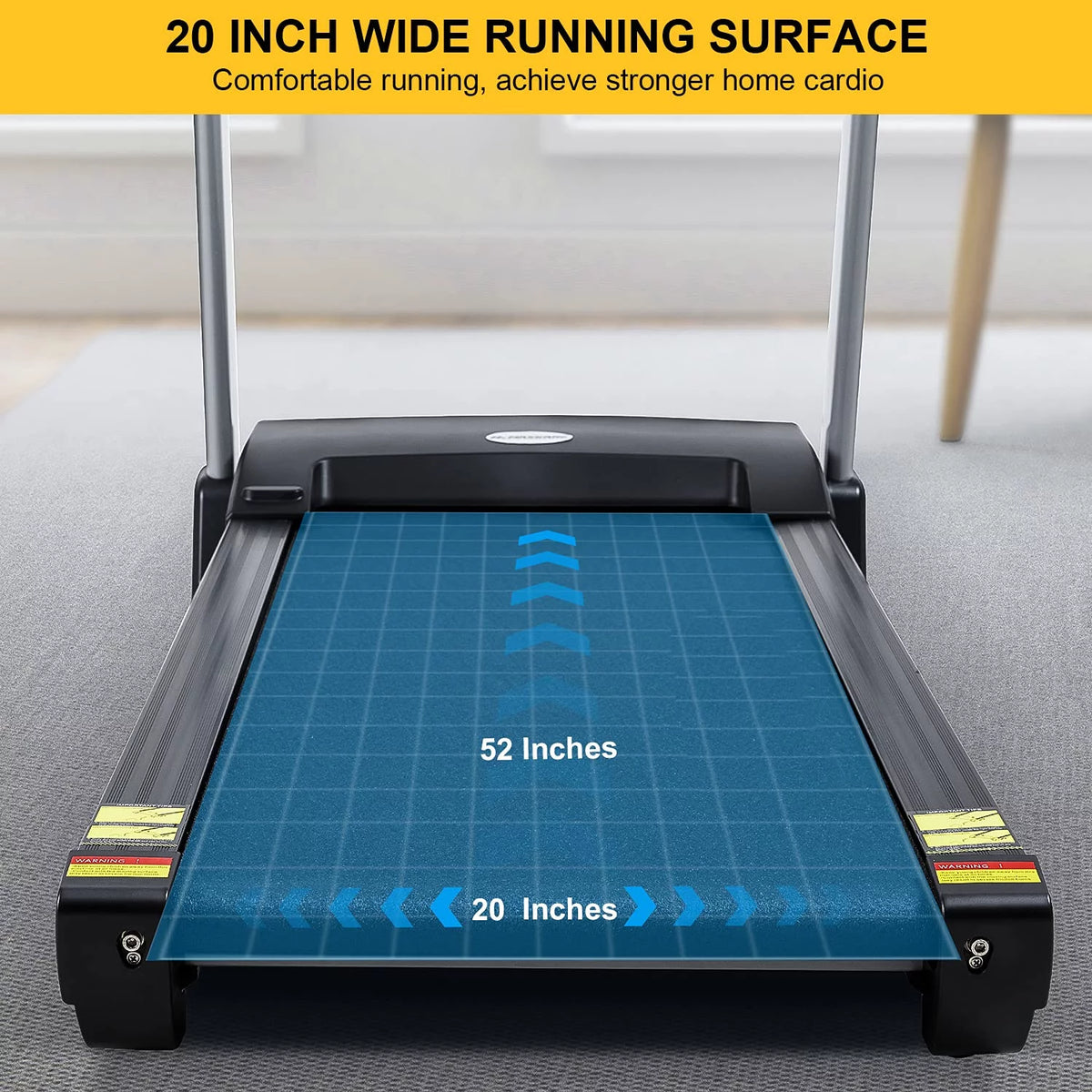 3HP Folding Treadmill with Auto Incline E27326