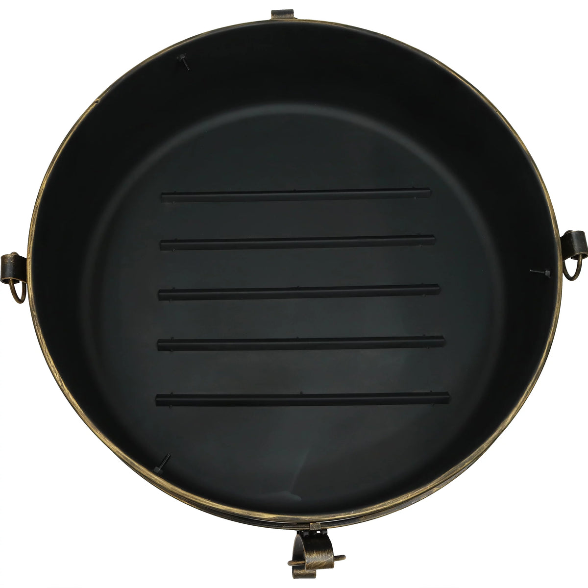 Outdoor Cauldron Fire Pit with Spark Screen Y544