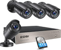 8CH 1080P 1TB Hard Drive Security Cameras System with 4 Indoor Outdoor Cameras T210