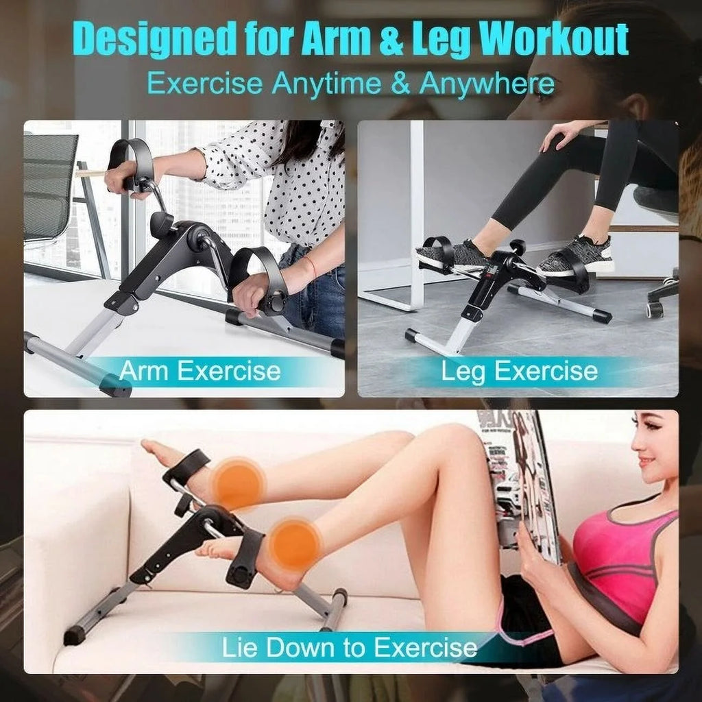 Folding Pedal Exercise Bike with Electronic Display B4324