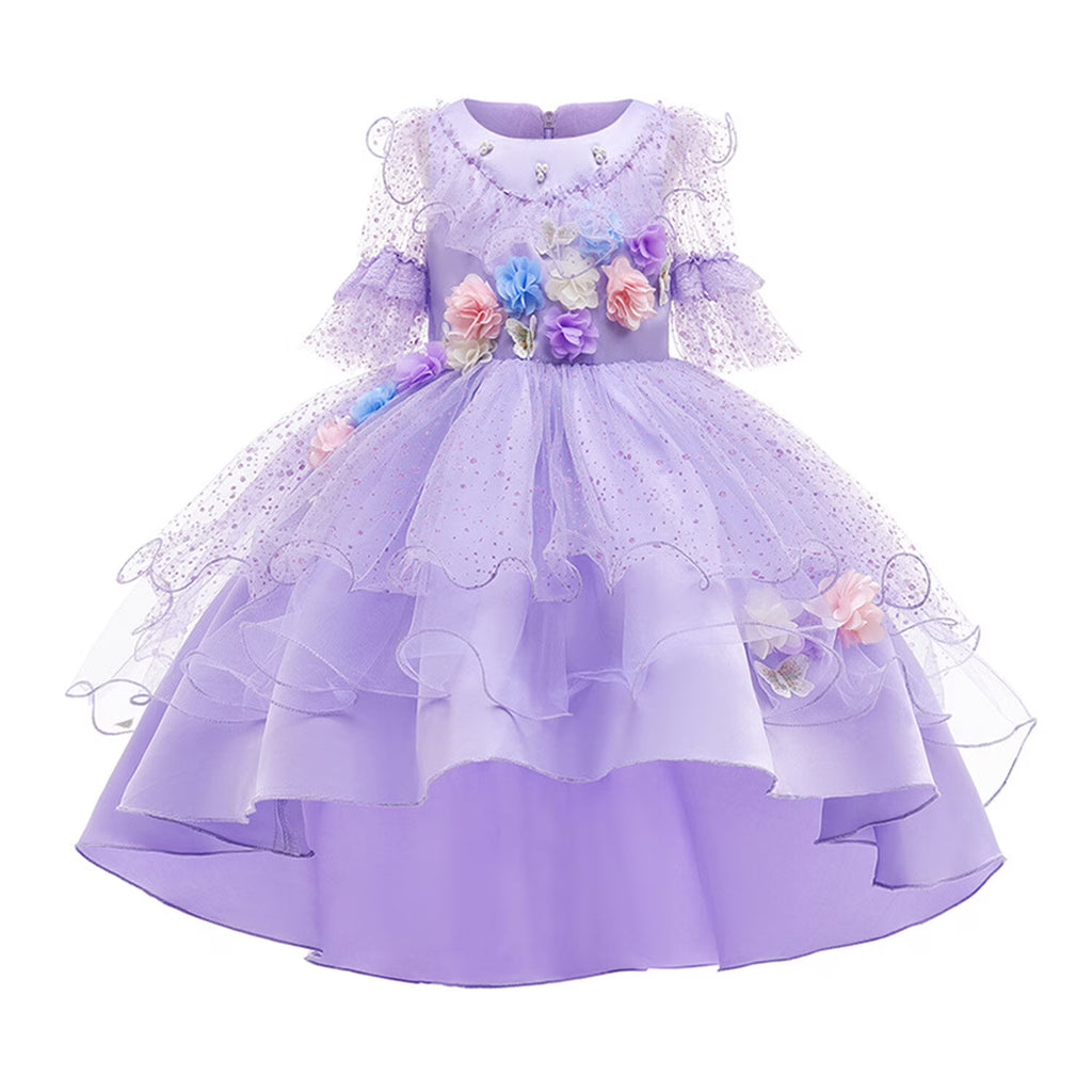 Girls Cosplay Princess Dress With Headband R3409