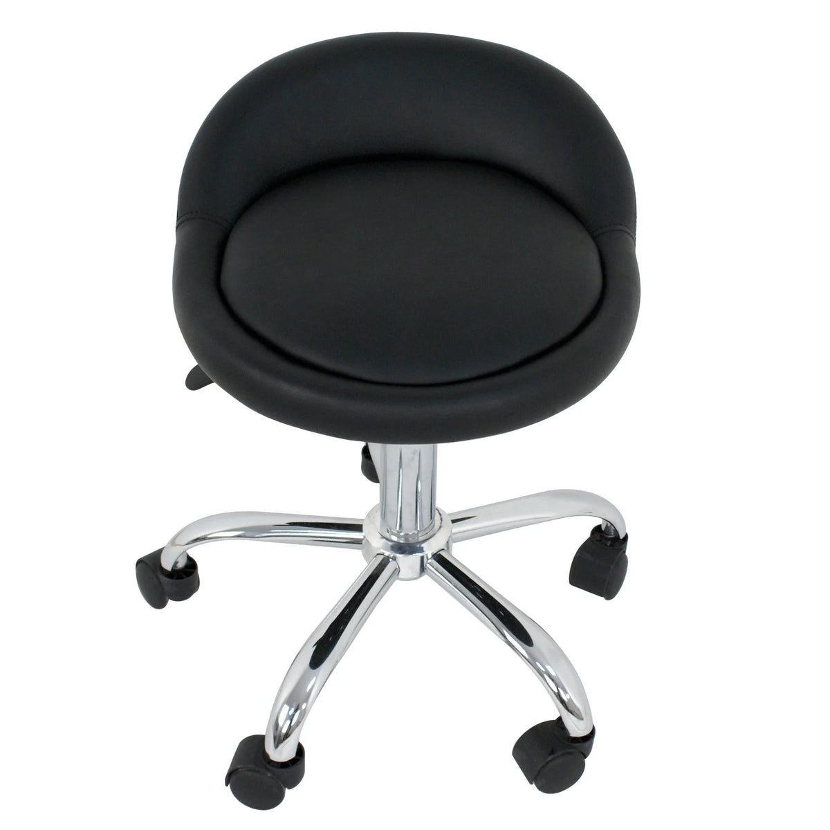 Set of Two Swivel Salon Stool Chair, Black I33959