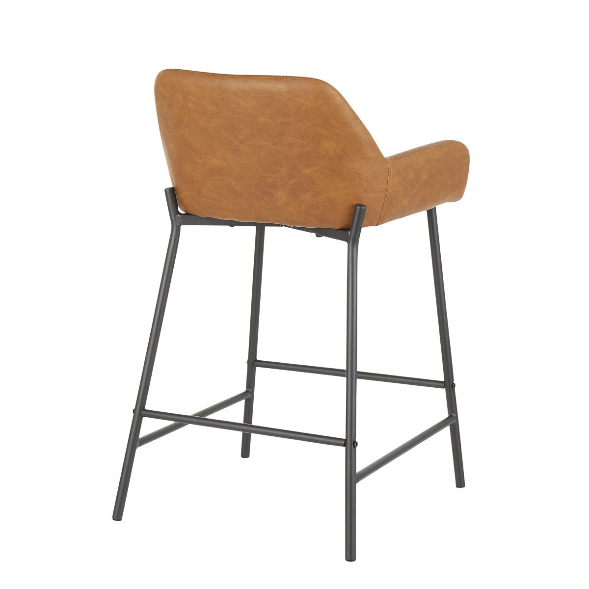 Set of 2 Faux Leather Counter Stools U37412