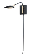Black Satin Brass LED Wall Sconce N8837