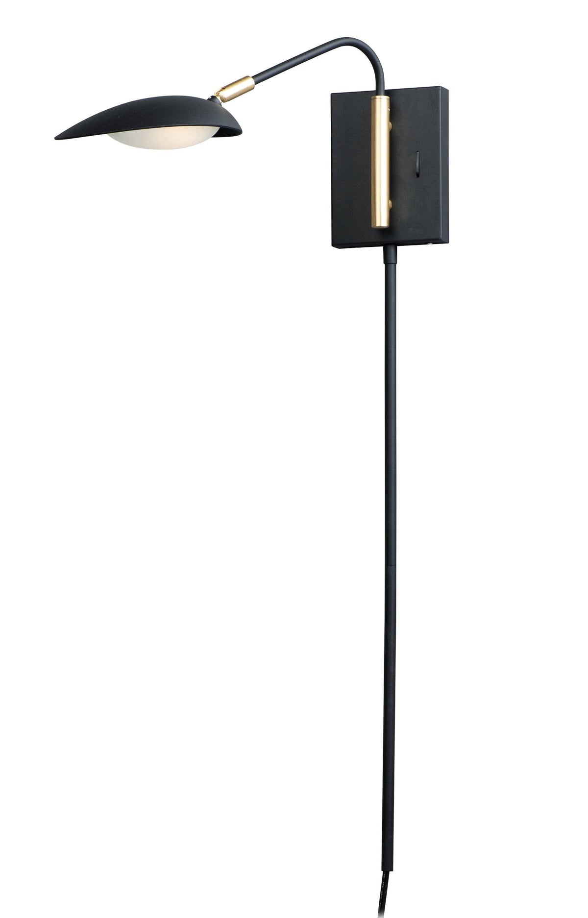 Black Satin Brass LED Wall Sconce N8837