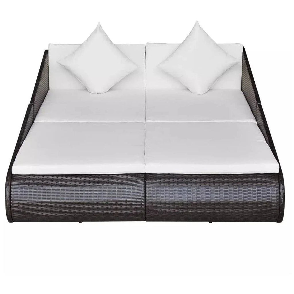Brown Poly Rattan Daybed A779