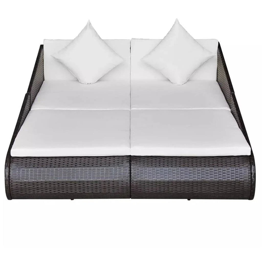 Brown Poly Rattan Daybed A779