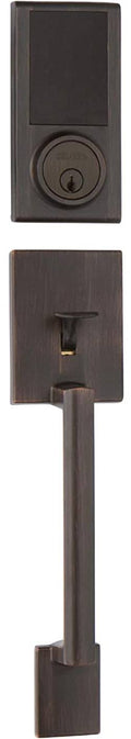 Tuscany Bronze Single-Cylinder Deadbolt Entry Door Handleset T6461