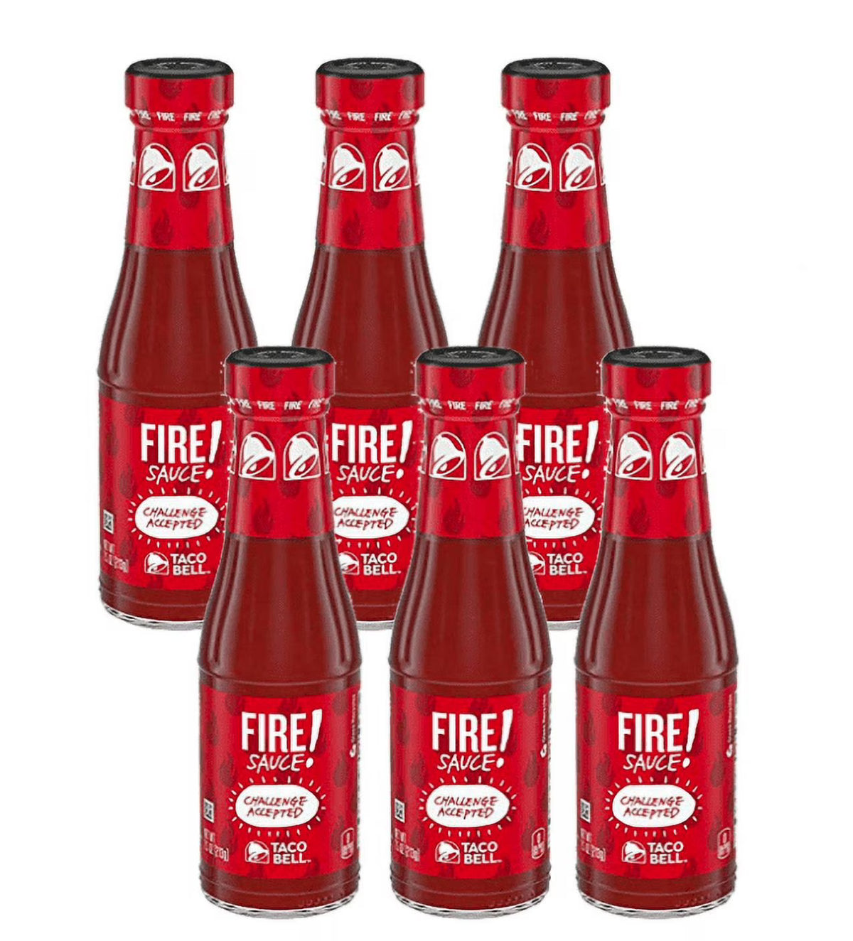 Fire Sauce Glass Bottle 7.5 OZ 6-Pack Z5247
