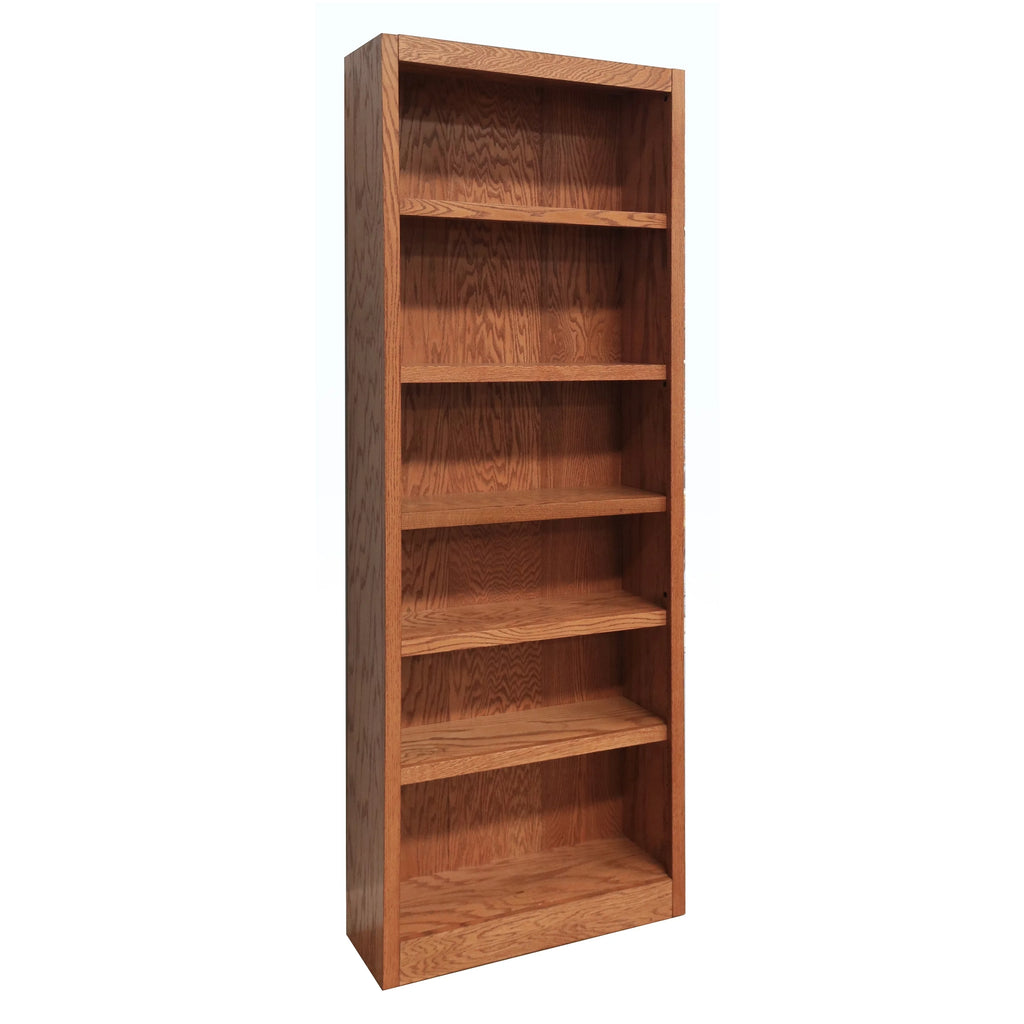 Oak 6 Shelf Bookcase R103