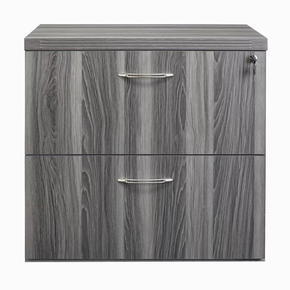 2 Drawer Gray Steel File Cabinet Q988815
