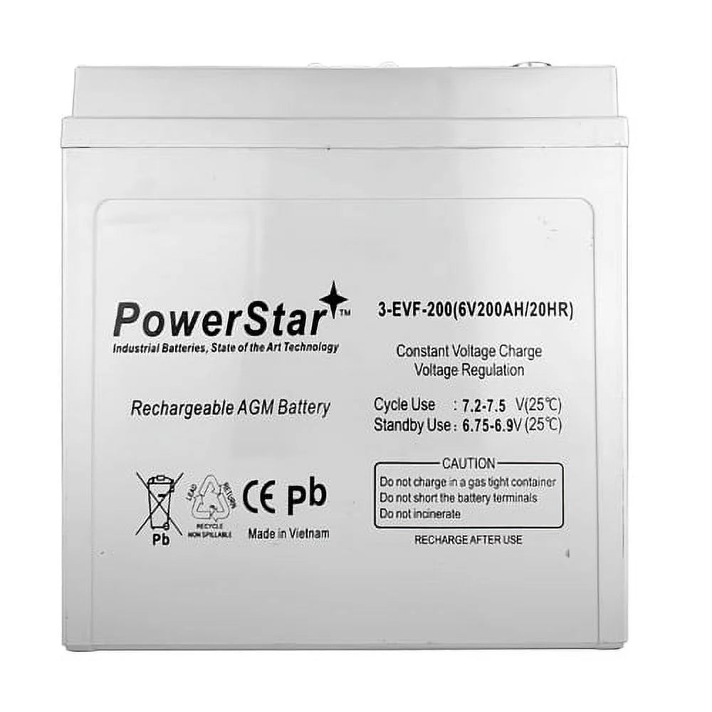 6V 200Ah Deep Cycle Flooded Lead Acid Battery x2 A25197
