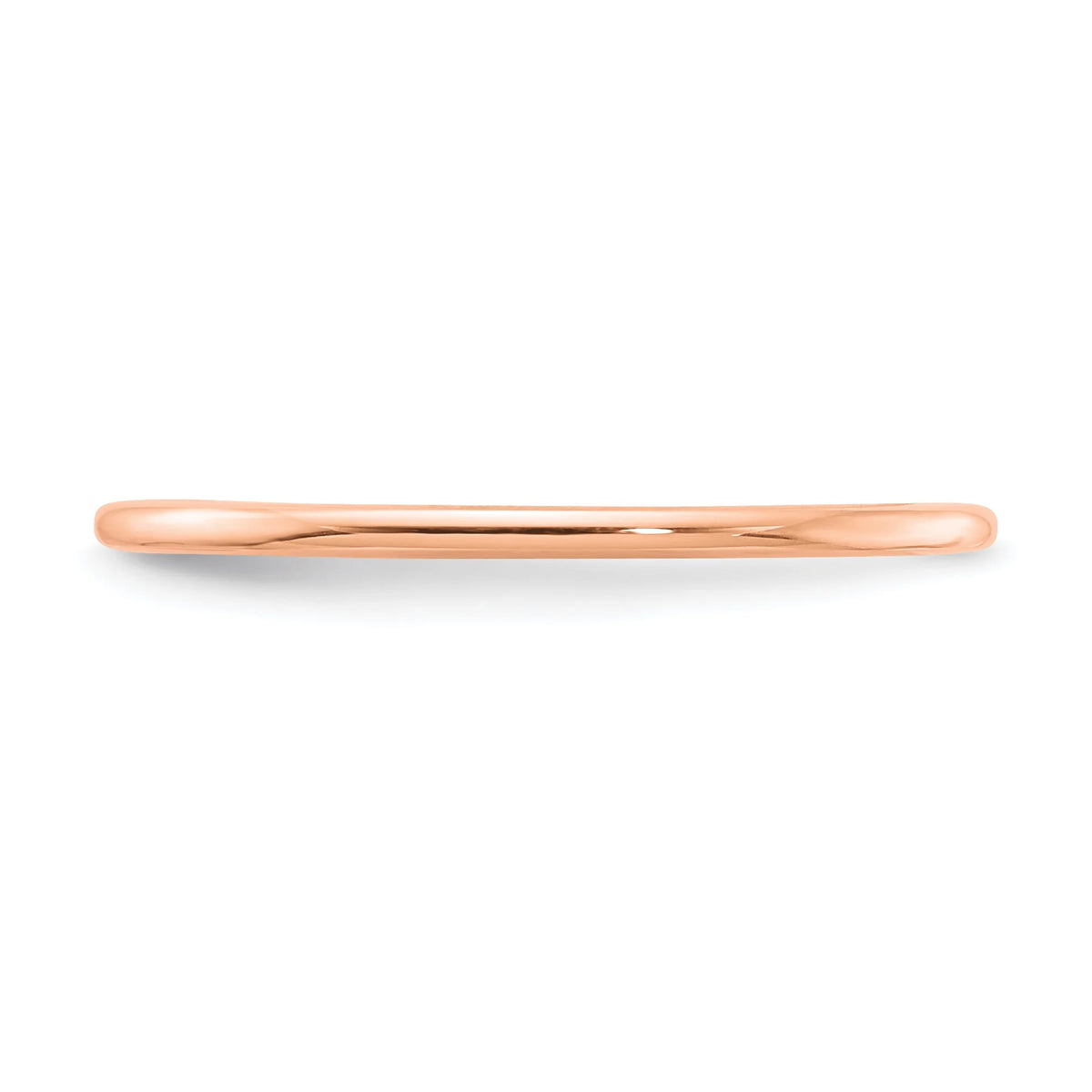 10K Rose Gold Stackable Band Ring Size 8 F424