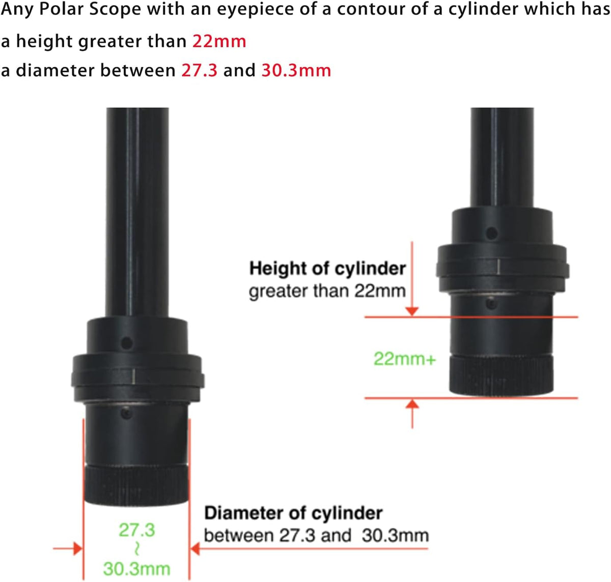 Right Angle Viewfinder with Adapter for Polar Scope V701203