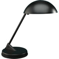Matte Black Incandescent Desk Lamp with Vented Dome Shade Q63814