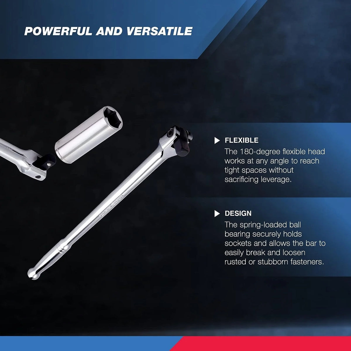 1/2" Drive 24-Inch Flex Head Breaker Bar U40271