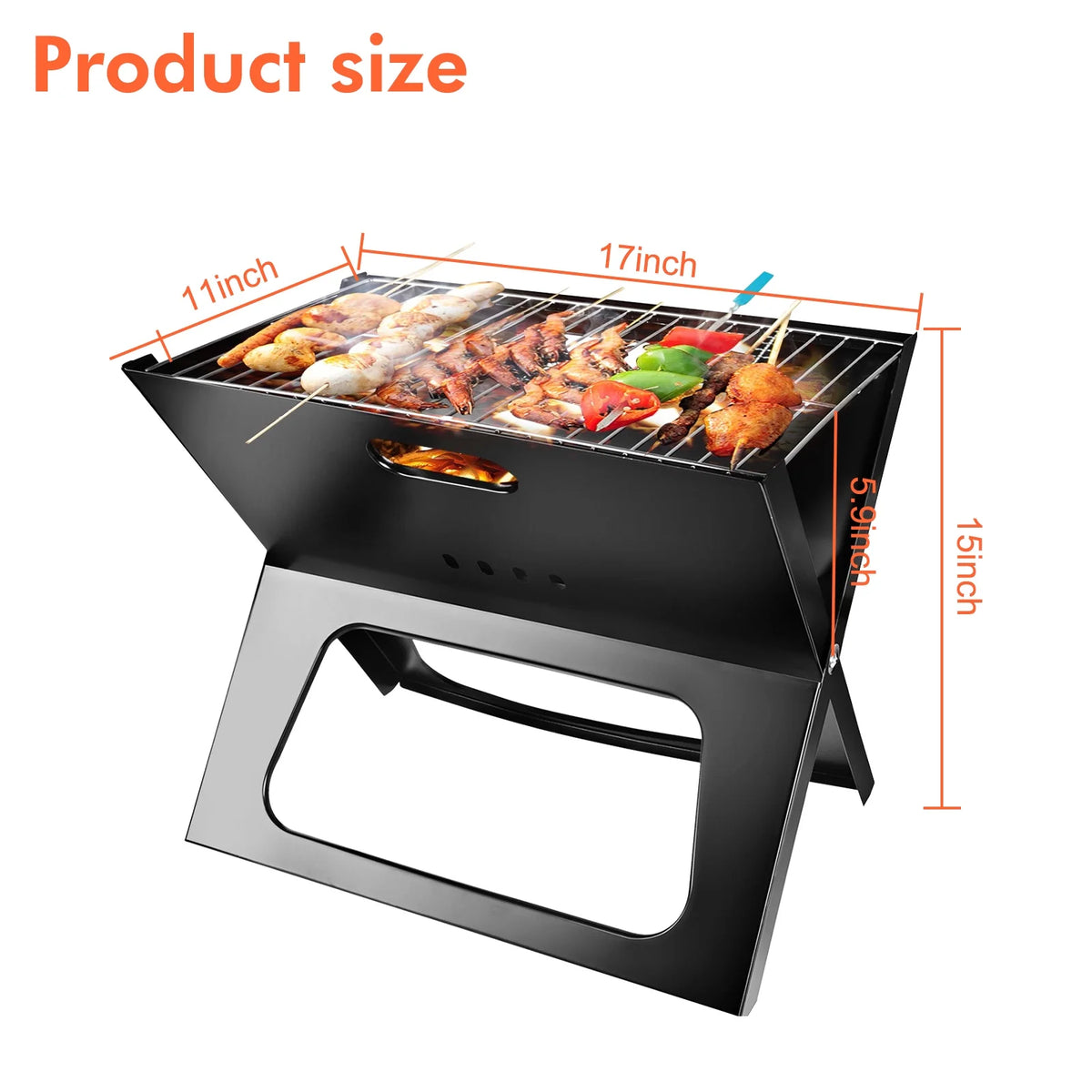 Charcoal BBQ Portable Foldable Grill G39907