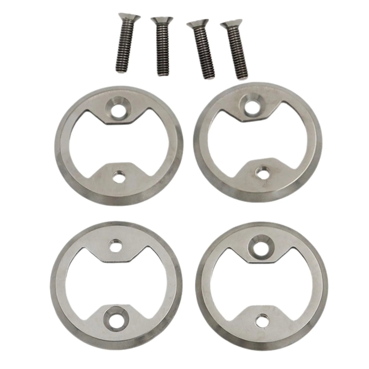 4x Bike Pedal Plate Bow Repair Parts with Screws Z496347