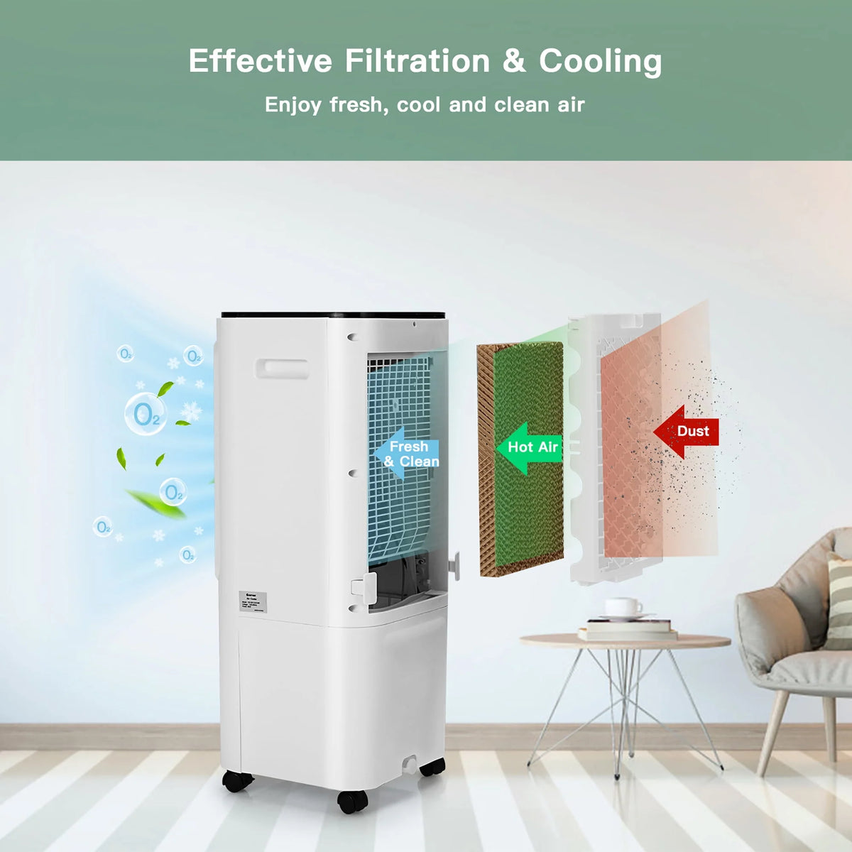 Portable Evaporative Air Cooler 12L A71153