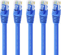 Cat 6 Ethernet Cable 100 ft (5-Pack) Blue F14826