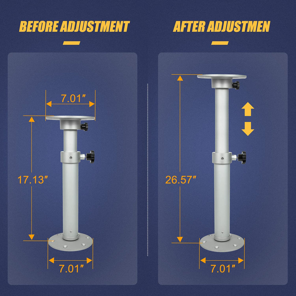 Adjustable Detachable Table Pedestal Stand Base Kit H8934