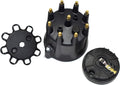 Black 8-Cylinder Distributor Cap and Rotor Kit X863192