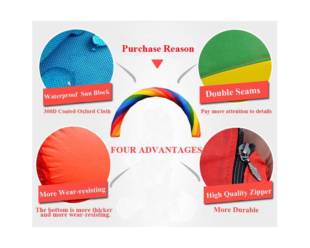 26ft Inflatable Rainbow Arch with Fixed Rope N37673
