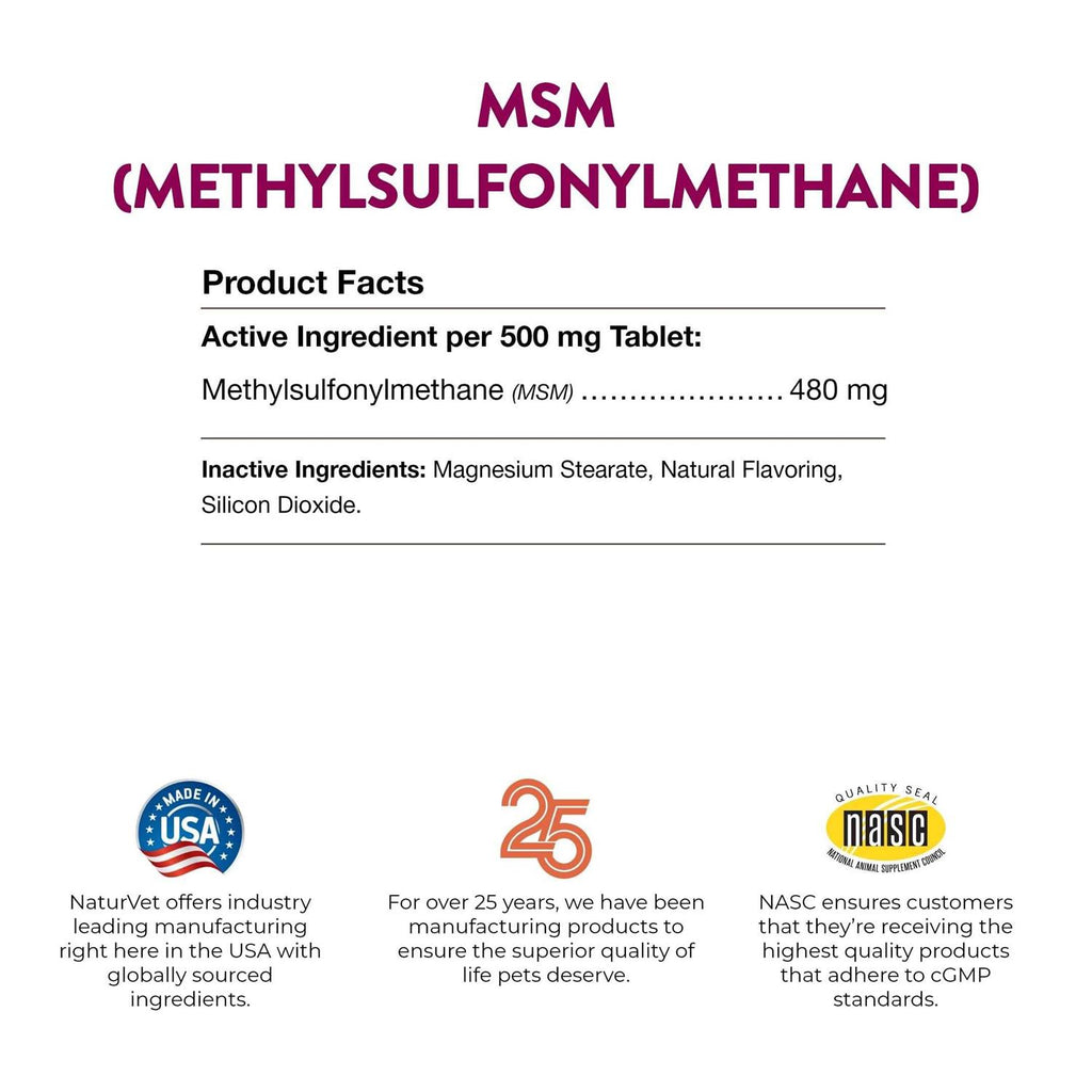 MSM Tablets for Dogs I108936