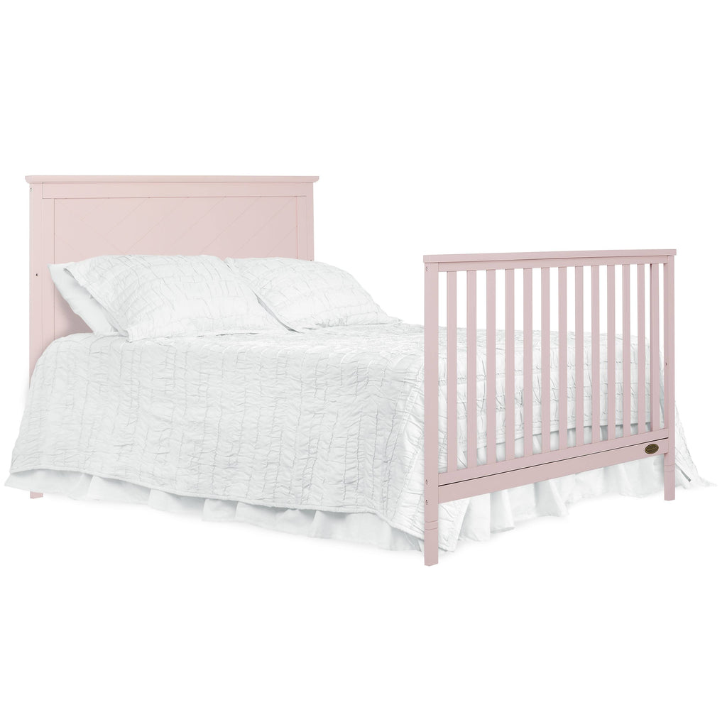 Blush Pink 5 in 1 Convertible Crib J572